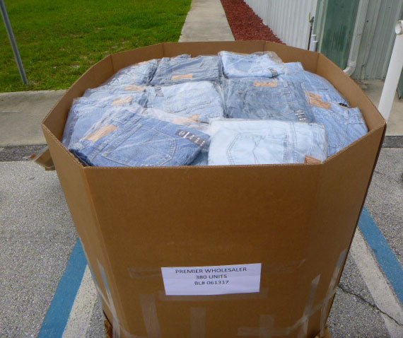 Wholesale Ladies Denim Jeans Pallets -380pcs