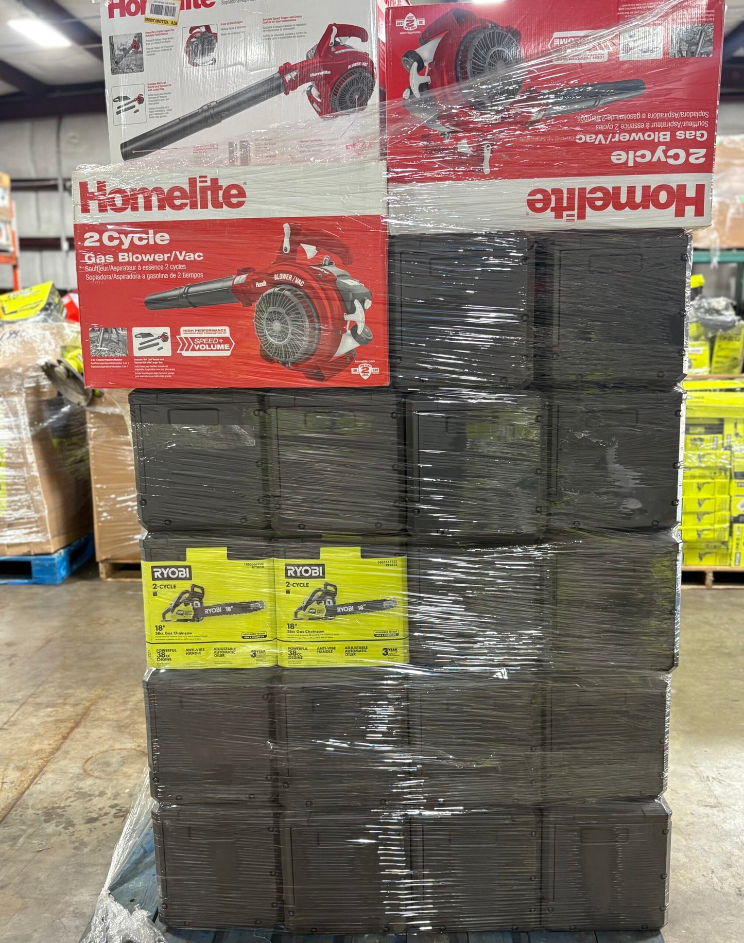 Gas Chainsaw and Blower Pallet-25 units  Untested Customer Returns