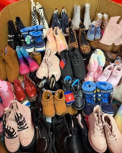 kids boots & footwear Pallet - 400Pcs Assorted Brands