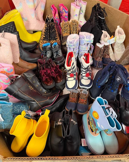 kids boots & footwear Pallet - 400Pcs Assorted Brands