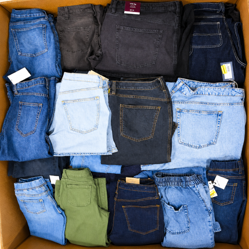 Assorted Denim Jeans For Men & Women - 300 units